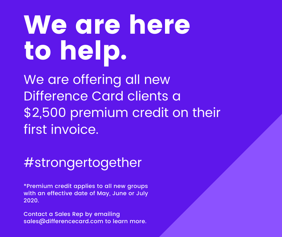 We're offering a $2,500 credit to new Difference Card clients