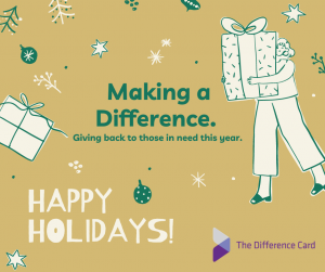 happy holidays from the difference card