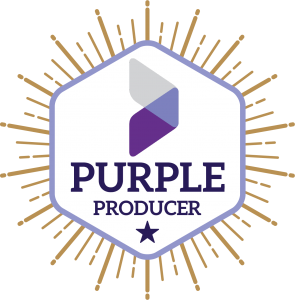 purple producer badge