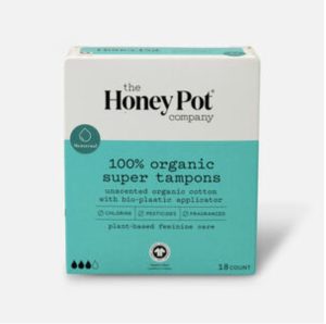 The Honey Pot Organic Tampons, 18ct