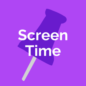 Limit screen time icon with pin