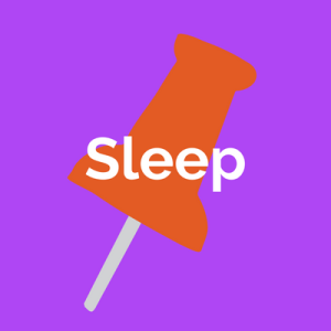 Sleep icon with pin