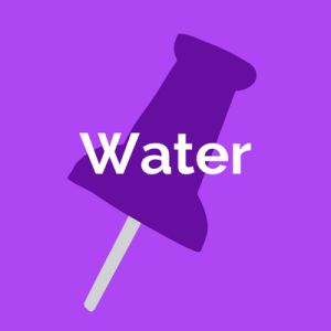 Drink more water  icon with pin