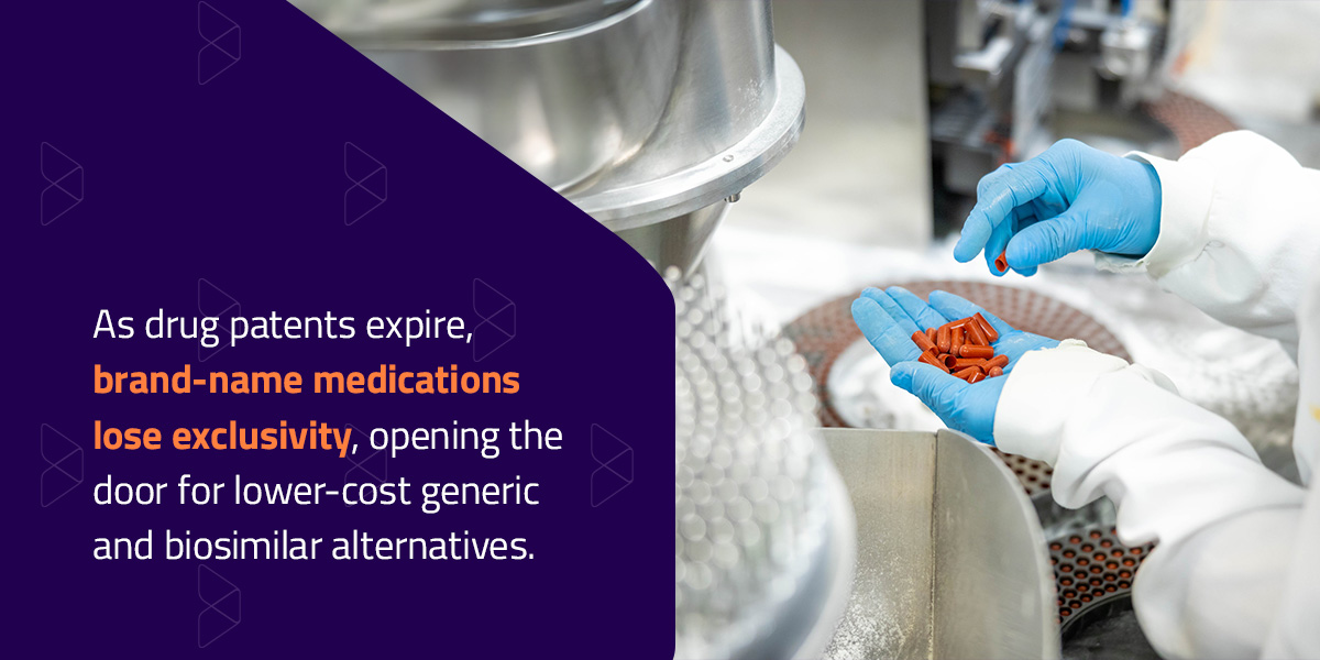 as drug patents expire brand name medications lose exclusivity 