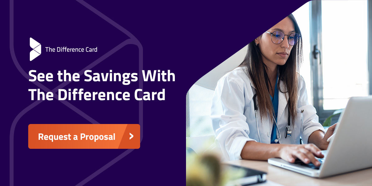 See the savings with the difference card 