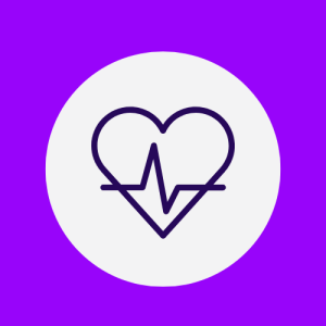 Heart with monitor icon