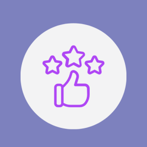 Thumbs up rating icon