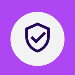 Shield with checkmark icon