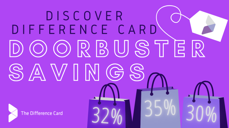 Ahorro de la tarjeta Discover Difference Doorbuster