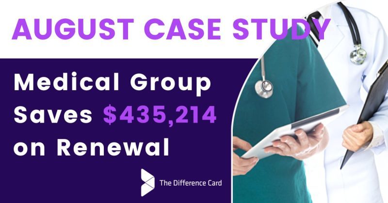 Estudio de caso para un grupo médico que ahorra 435.214 dólares