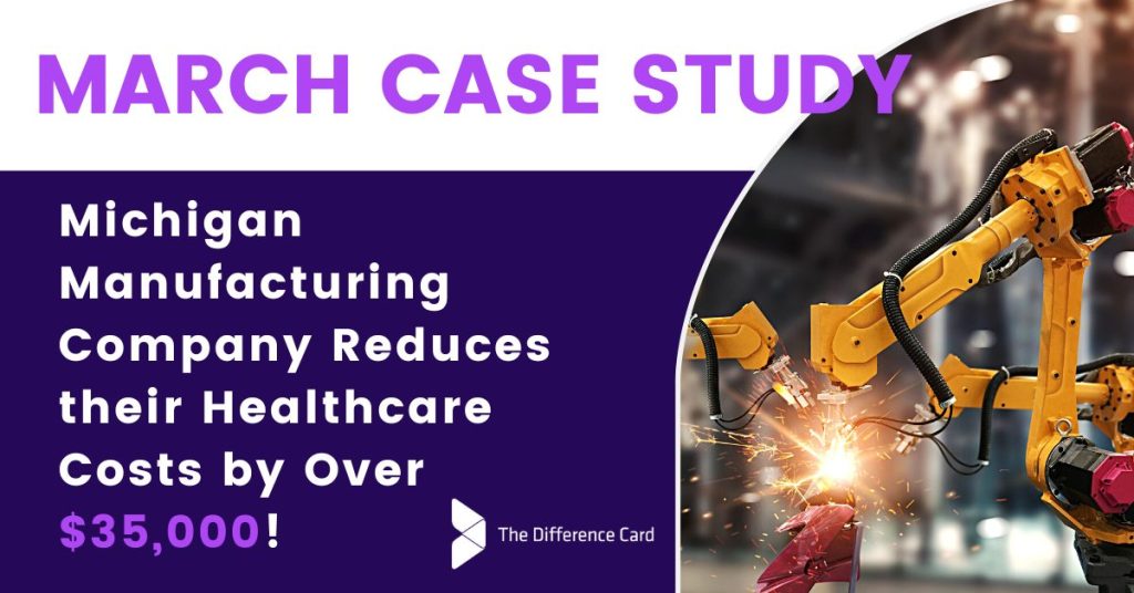 Case study graphic from The Difference Card for March