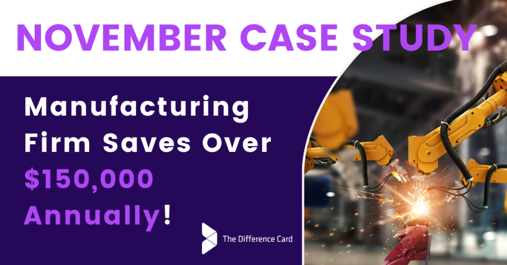 November Case study graphic from The Difference Card.