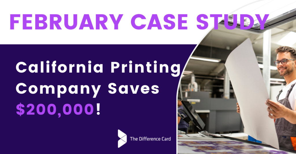 Case study graphic from The Difference Card for February