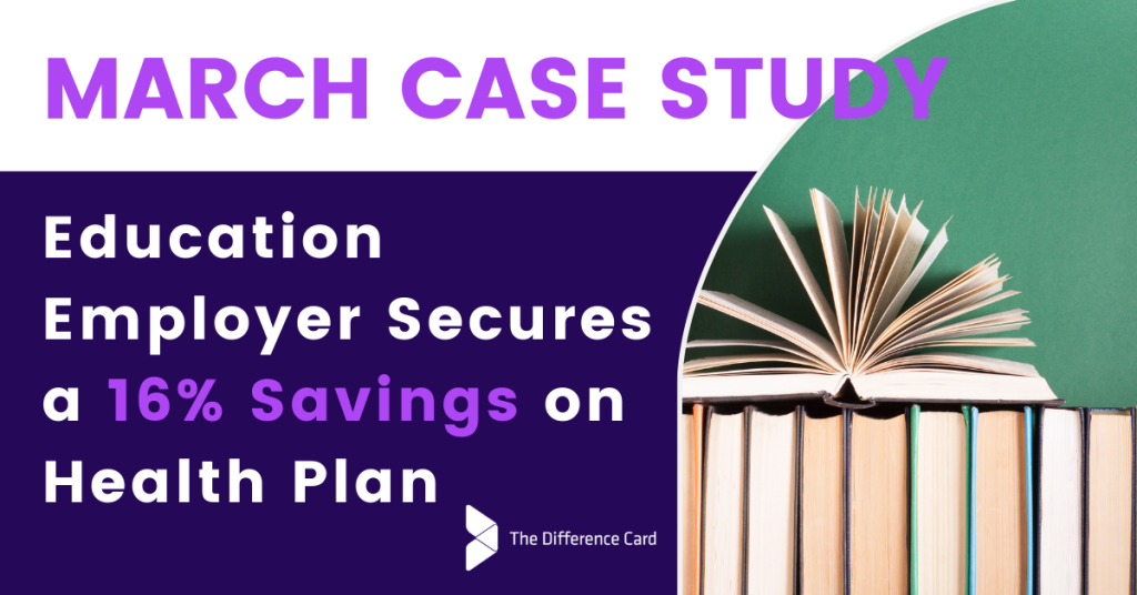 Case study graphic from The Difference Card for education savings