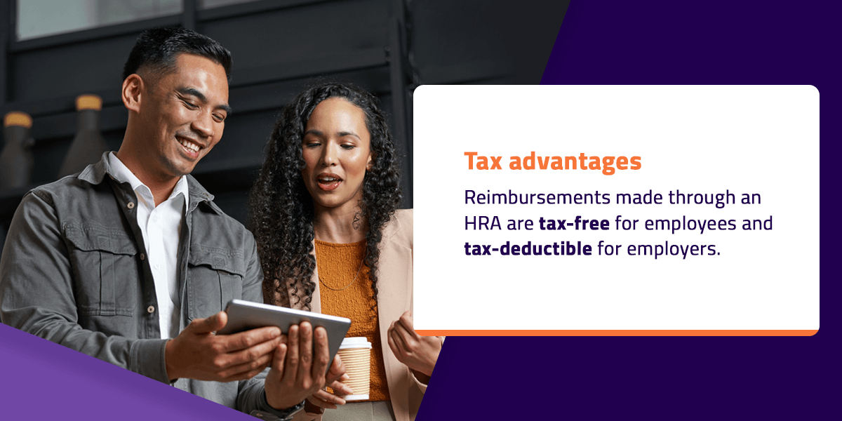 tax advantages of HRA products 