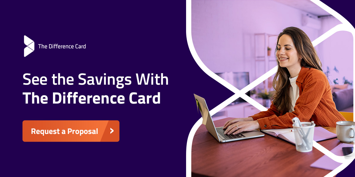 See the savings with the difference card