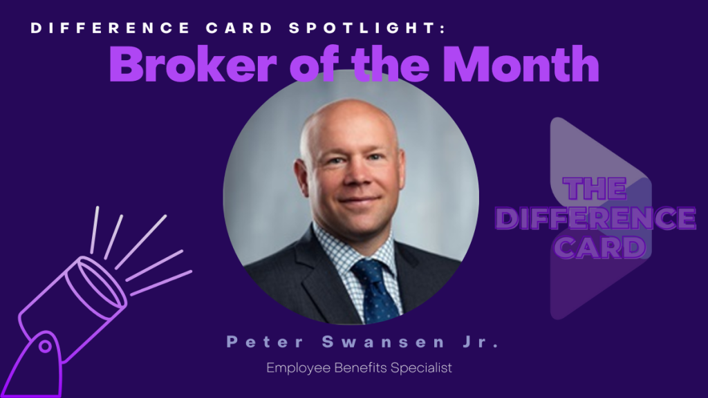 Peter Swansen Jr. Broker of the month graphic