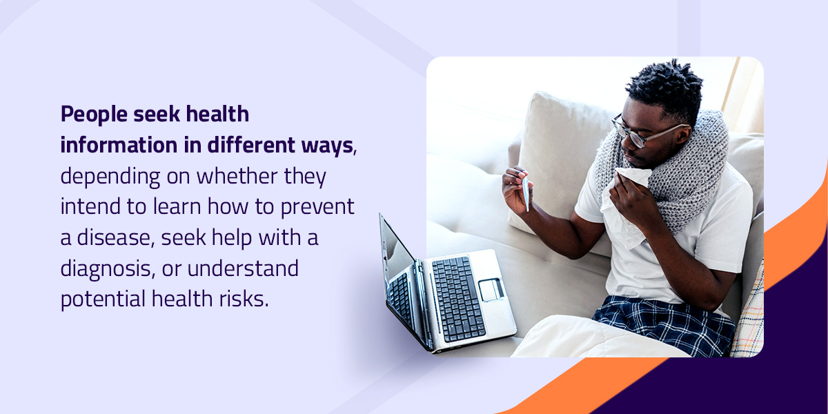 people seek health information in different ways